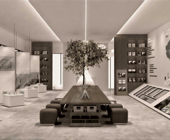 Modern Exhibition Hall-ID:160852911