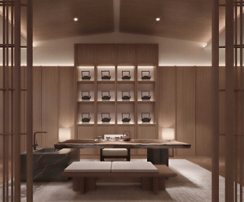 New Chinese Style Tea House-ID:966588977