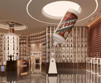 Modern Exhibition Hall-ID:696607113
