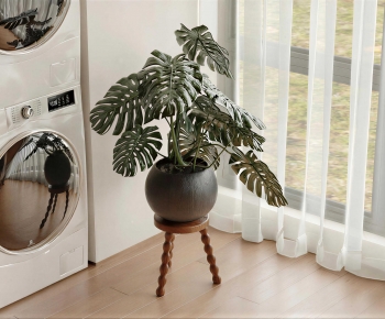 Modern Potted Green Plant-ID:819034109