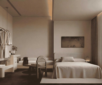 Wabi-sabi Style Bedroom-ID:663213012