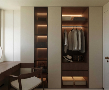 Modern Clothes Storage Area-ID:677659588