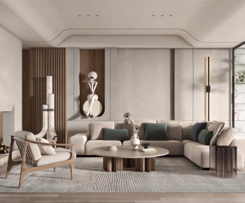 Wabi-sabi Style A Living Room-ID:755985022
