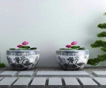 Chinese Style Garden-ID:670146948