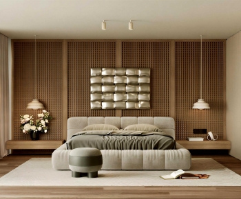 Wabi-sabi Style Bedroom-ID:494919063