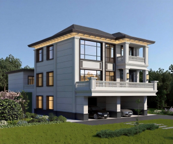 New Chinese Style Detached Villa-ID:622229654