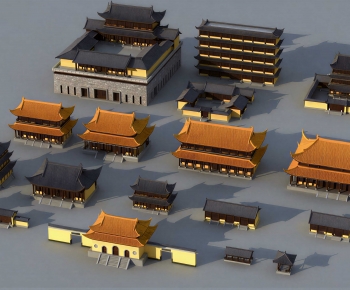 Chinese Style Ancient Architectural Buildings-ID:430140021