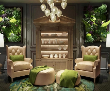 New Classical Style A Living Room-ID:729254969