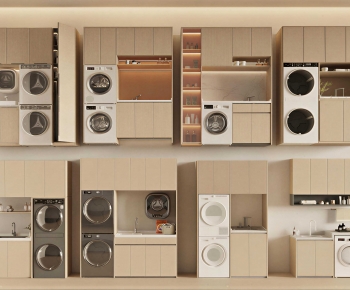 Modern Laundry Cabinet-ID:103709794