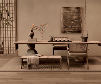New Chinese Style Tea Tables And Chairs-ID:114655026