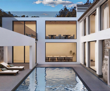 Modern Swimming Pool-ID:768291007