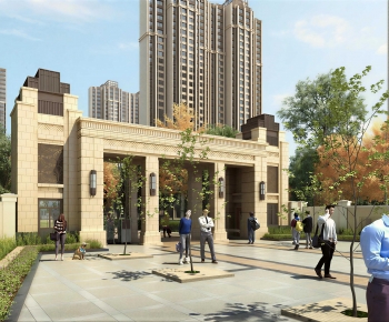 New Classical Style Facade Element-ID:149622926