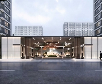 Modern Facade Element-ID:603575947