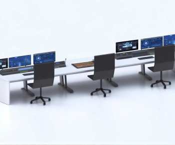Modern Office Desk And Chair-ID:331525097