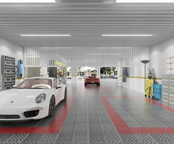 Modern Automobile Repair Shop-ID:690025092