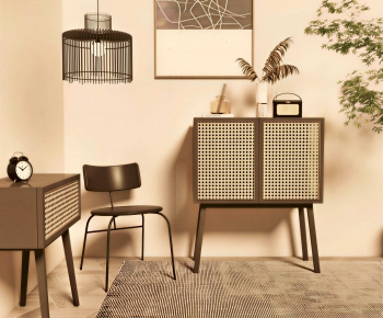 Retro Style Side Cabinet-ID:294990563