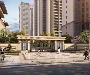 New Chinese Style Facade Element-ID:664925105