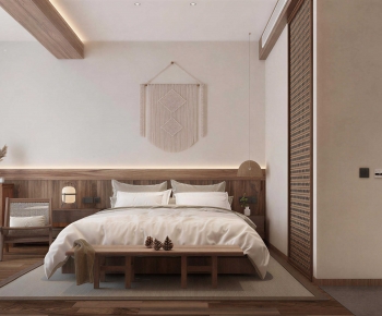 Wabi-sabi Style Bedroom-ID:223201993