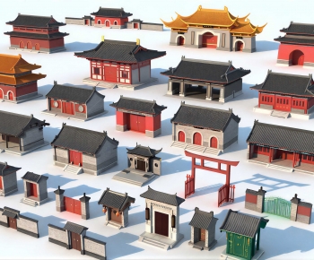 Chinese Style Ancient Architectural Buildings-ID:194704061