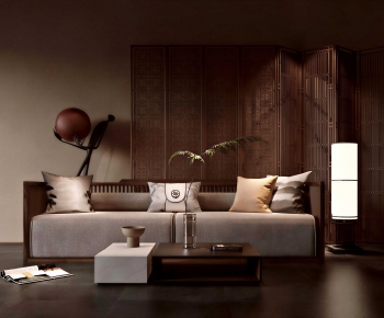 New Chinese Style Sofa Combination-ID:530328041