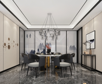 New Chinese Style Dining Room-ID:997421038