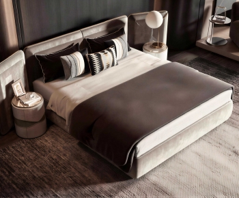 Modern Double Bed-ID:104926119