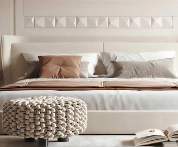 Modern Double Bed-ID:900701059