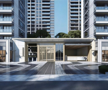 Modern Residential Building-ID:983062036