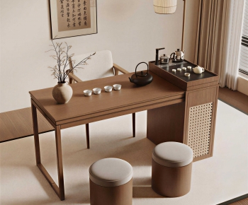 New Chinese Style Tea Tables And Chairs-ID:472233066
