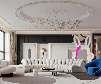 French Style A Living Room-ID:558815965