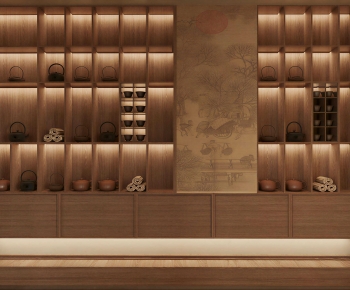 New Chinese Style Decorative Cabinet-ID:399127965