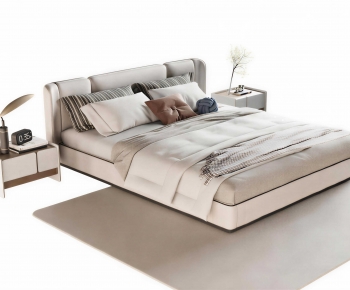 Modern Double Bed-ID:826114899