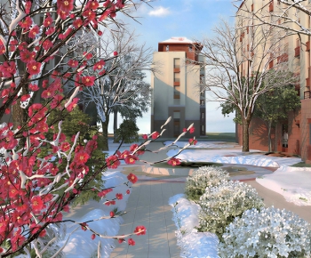 New Chinese Style Courtyard/landscape-ID:678371915
