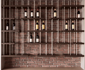 Industrial Style Wine Rack-ID:732964992