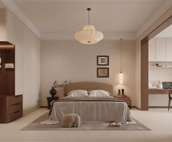 Wabi-sabi Style Bedroom-ID:792006029