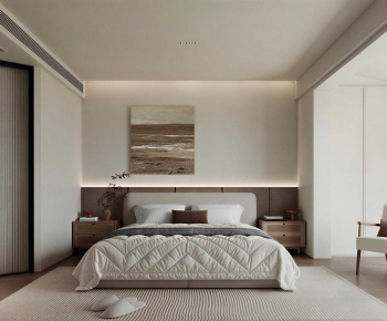 Wabi-sabi Style Bedroom-ID:930242063