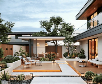 Modern Courtyard/landscape-ID:152312993