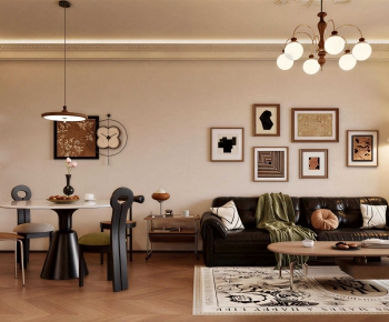 French Style A Living Room-ID:538647893