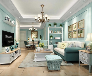 Mediterranean Style A Living Room-ID:869329015
