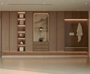 New Chinese Style Shoe Cabinet-ID:965187079