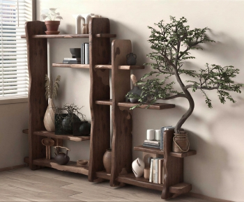 Modern Wabi-sabi Style Shelving-ID:124152906