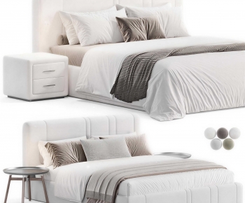 Modern Double Bed-ID:931279782