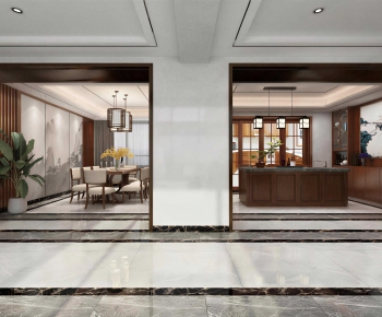 New Chinese Style Dining Room-ID:186501987