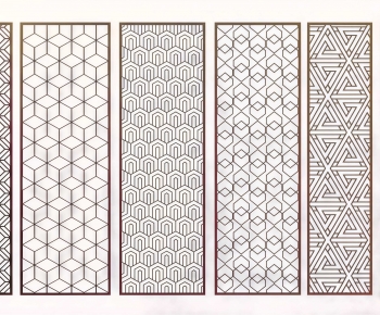 New Chinese Style Metal Screen Partition-ID:913829095