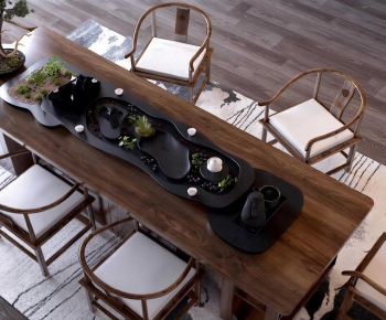 New Chinese Style Tea Tables And Chairs-ID:724396944