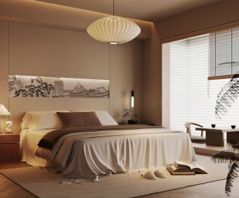 New Chinese Style Bedroom-ID:191123969