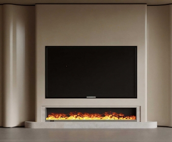 Wabi-sabi Style TV Wall-ID:903090958