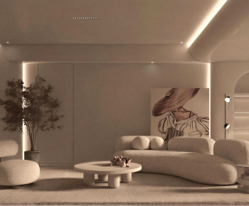 Wabi-sabi Style A Living Room-ID:853996996
