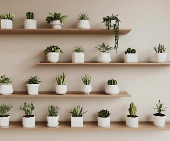 Modern Potted Green Plant-ID:679603108