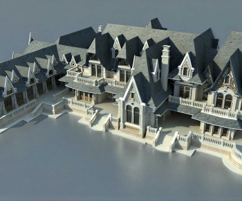 European Style Building Appearance-ID:551048044
